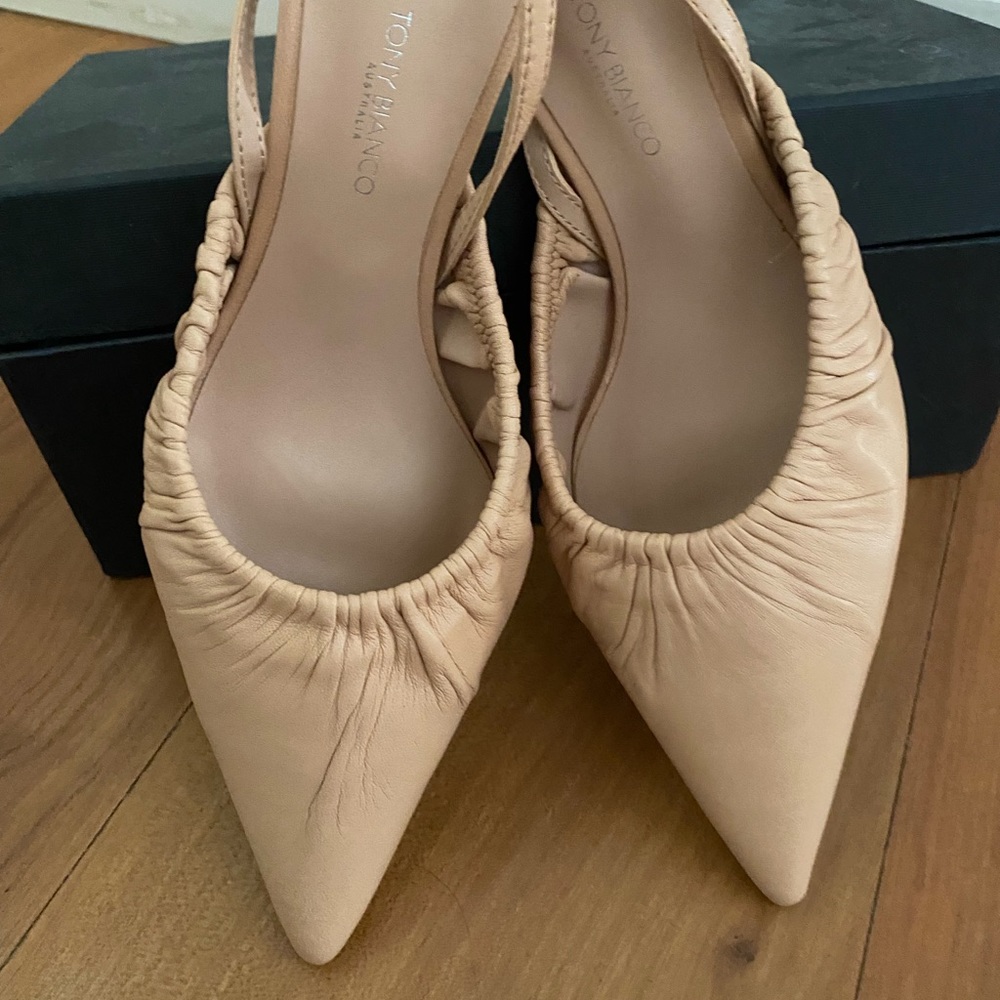 Brand New! Cute sling back Tony Bianca Heels! 8.5